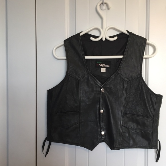 Leather Vest, size 14 - Picture 3 of 6